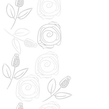 Soyut basit güllerin kusursuz deseni