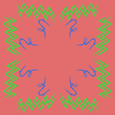 Soyut basit kaligrafi dikişsiz desen