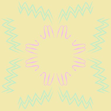 Soyut basit kaligrafi dikişsiz desen