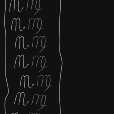 Akrep burçları şarkı lar, arka planda karalamalar