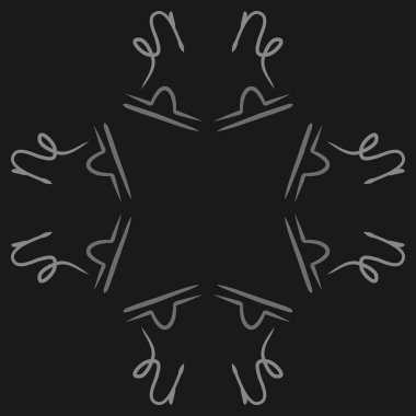 Soyut basit kaligrafi dikişsiz desen