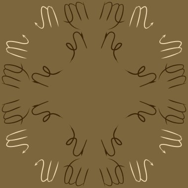 Burçlar, karalamalar, kanser, akrep, kopya alanı dairesel desen