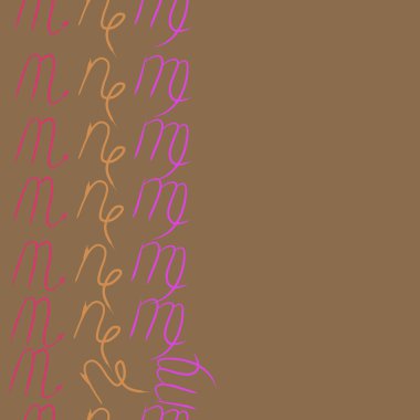  burçlar, doodle, akrep, kopya alanı desen. 