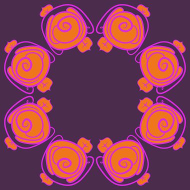 Soyut basit güllerin kusursuz deseni