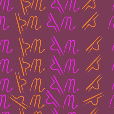 Burçlar, karalamalar, akrep, terazi, kopya alanı deseni. 