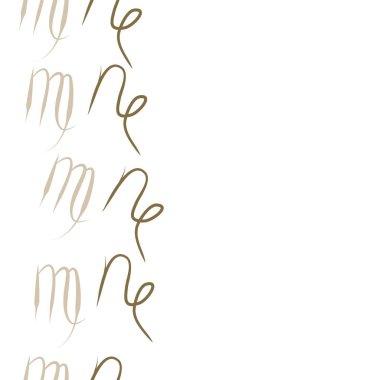 Soyut basit kaligrafi dikişsiz desen