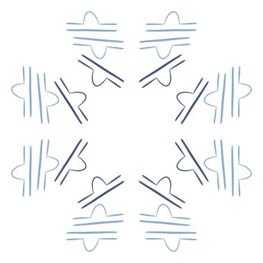 Soyut basit kaligrafi dikişsiz desen