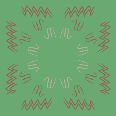 Soyut basit kaligrafi dikişsiz desen