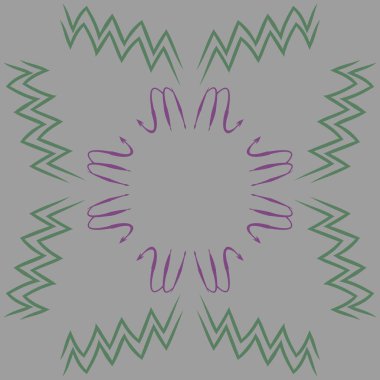 Soyut basit kaligrafi dikişsiz desen