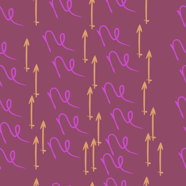 zodyak işaretleri, doodles, akrep kopya alanı nın dikişsiz desen