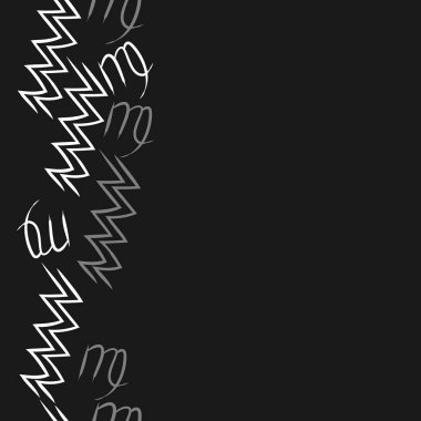  burçlar, doodle, akrep, kopya alanı desen. 