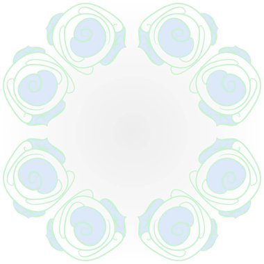 Soyut basit güllerin kusursuz deseni