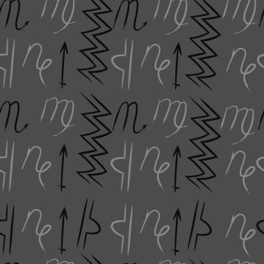 Soyut basit burçların kusursuz deseni 