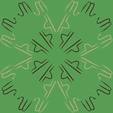 Soyut basit kaligrafi dikişsiz desen