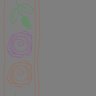 Soyut basit çiçeklerin kusursuz deseni