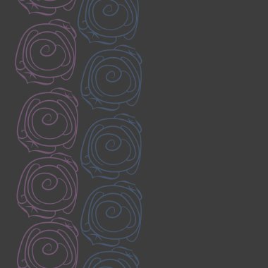 Soyut basit güllerin kusursuz deseni