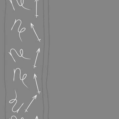 Soyut basit kaligrafi dikişsiz desen