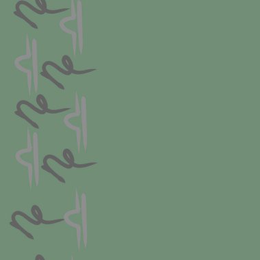 Soyut basit kaligrafi dikişsiz desen