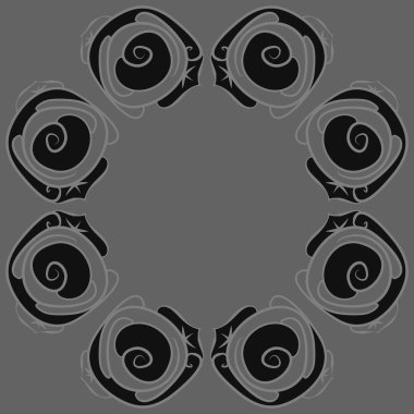 Soyut basit güllerin kusursuz deseni