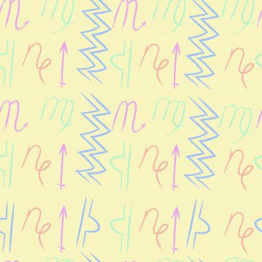 Soyut basit burçların kusursuz deseni 