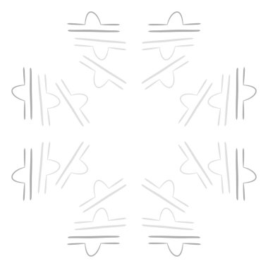 Soyut basit kaligrafi dikişsiz desen