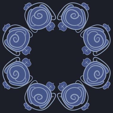 Soyut basit güllerin kusursuz deseni