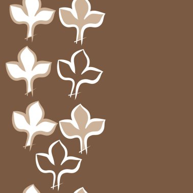 Soyut basit yaprakların kusursuz deseni