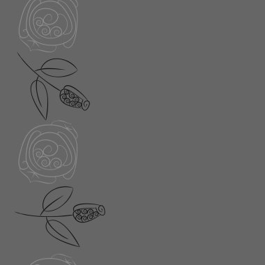 Soyut basit çiçeklerin kusursuz deseni