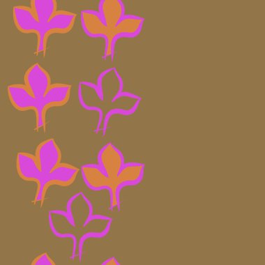 Soyut basit yaprakların kusursuz deseni