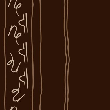 Soyut basit kaligrafi dikişsiz desen