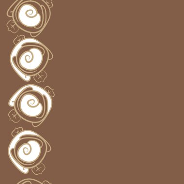 Dikişsiz soyut renkli çiçek deseni