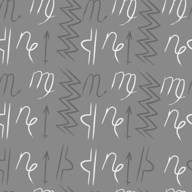 Soyut basit burçların kusursuz deseni 