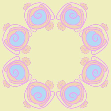 Soyut basit güllerin kusursuz deseni