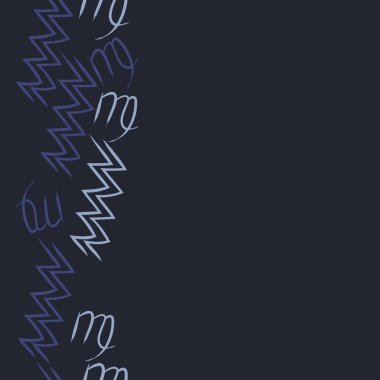  burçlar, doodle, akrep, kopya alanı desen. 