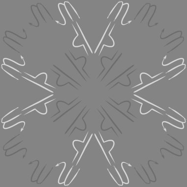 Soyut basit kaligrafi dikişsiz desen