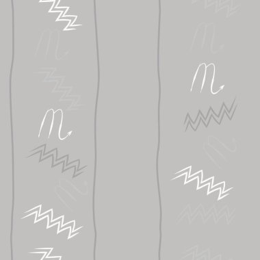 Soyut basit kaligrafi dikişsiz desen