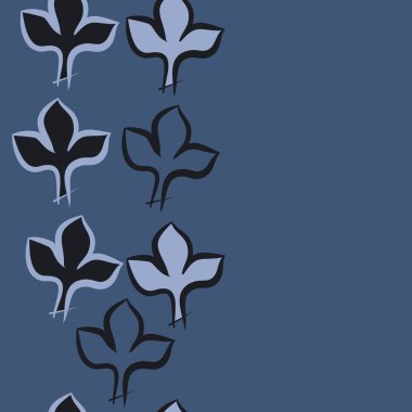 Soyut basit yaprakların kusursuz deseni