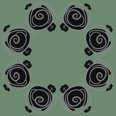 Soyut basit güllerin kusursuz deseni