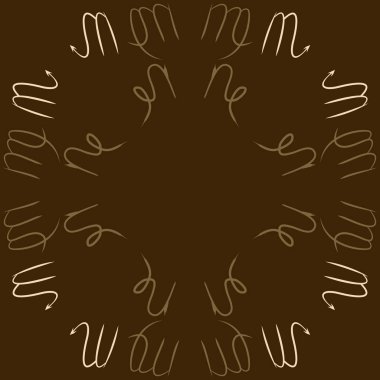 Burçlar, karalamalar, kanser, akrep, kopya alanı dairesel desen