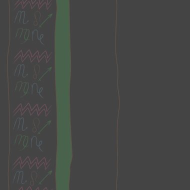 Soyut basit kaligrafi ve dalgaların kusursuz deseni