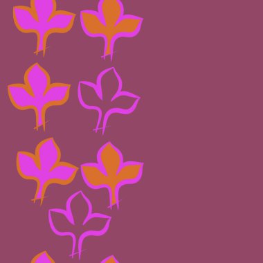 Soyut basit yaprakların kusursuz deseni