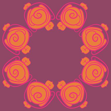 Soyut basit güllerin kusursuz deseni