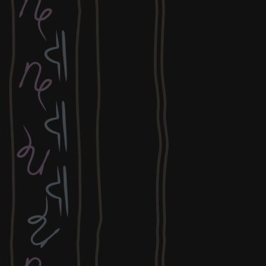 Soyut basit kaligrafi dikişsiz desen