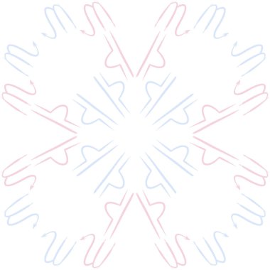 Soyut basit kaligrafi dikişsiz desen