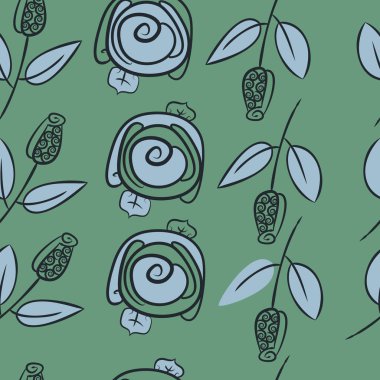 Soyut basit güllerin kusursuz deseni