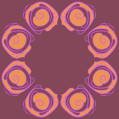 Soyut basit güllerin kusursuz deseni