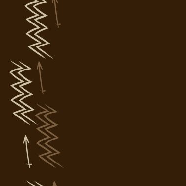 Soyut basit kaligrafi dikişsiz desen