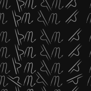 Burçlar, karalamalar, akrep, terazi, kopya alanı deseni. 