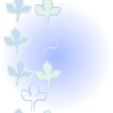 Soyut basit yaprakların kusursuz deseni