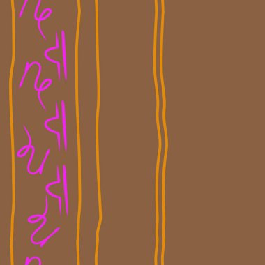 Soyut basit kaligrafi dikişsiz desen